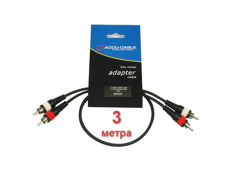 49640_AC-2R-3 AccuCable AC-2R/3 - Кабель готовый RCA — изображение 1