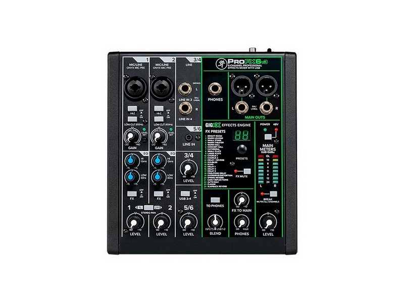 85109_2051299-00_ProFX6v3_Web Mackie PROFX6 V3 - Микшерный пульт - imagine 1