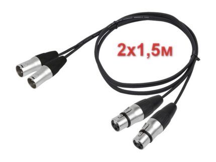 US Blaster 2XLR-2XLR-1.5 - Микрофонный кабель для радиосистемы 1,5м