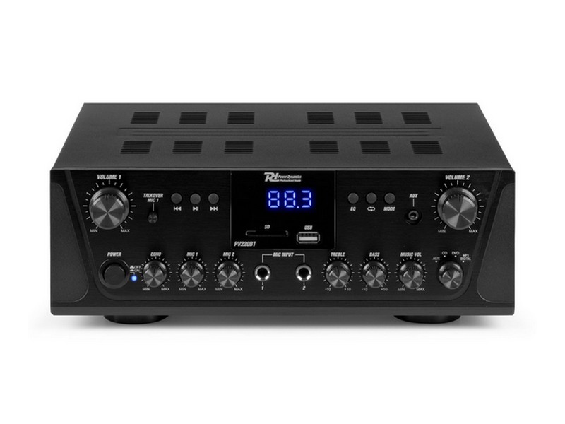 953030_side2_2 PowerDynamics PV220BT - 2-зонный усилитель с MP3, BT, FM — изображение 1