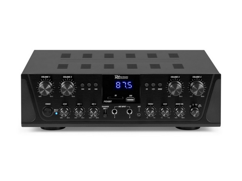 953032_side2_2 PowerDynamics PV240BT - 4-зонный усилитель с MP3, BT, FM — изображение 1