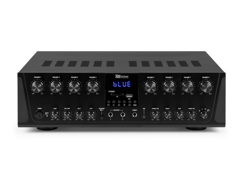 953037_side2_1 PowerDynamics PV280BT - 8-зонный усилитель с MP3, BT, FM - imagine 1