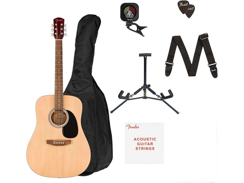 FA_25_PACK_ Fender FA-25 Pack NT гитара акустическая в комплекте — изображение 1