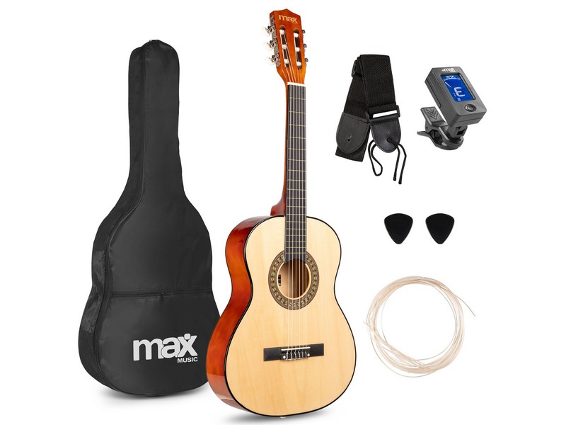 MAX SOLO ART 44 NT_1 MAX SoloArt Classic Guitar Pack 3/4 Natural гитара классическая в комплекте - imagine 1