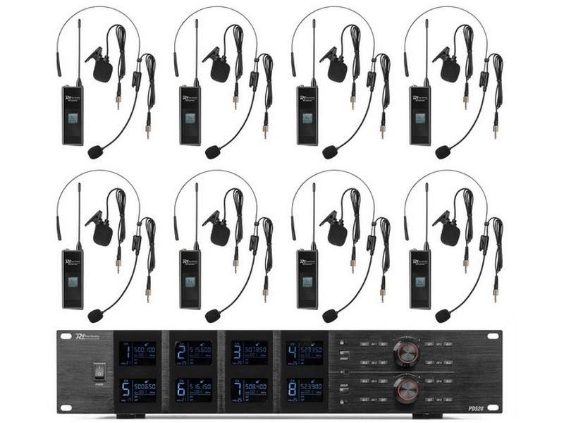 PD528 Power Dynamics PD528B - Беспроводная 8-канальная гарнитурная система — изображение 1