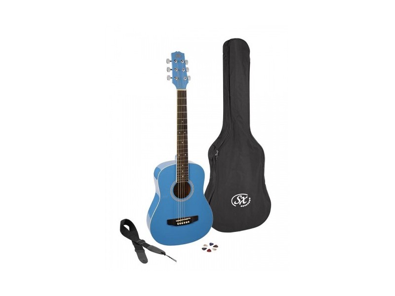 sx sm bbu SX SM1 3/4 BBU гитара акустическая в комплекте - imagine 1