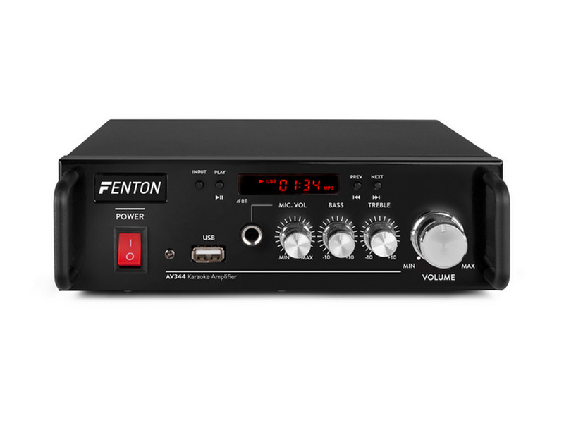 103120_front_white Fenton AV344 - Усилитель мощности на аккумуляторе с MP3 & BT - imagine 1