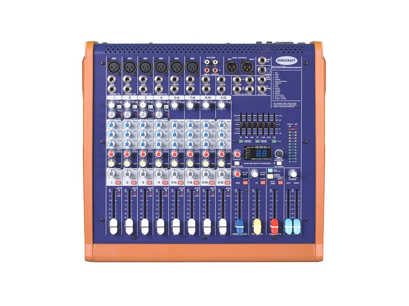 58163_E1222USB Eurocraft E1222USB - Микшерный пульт — изображение 1
