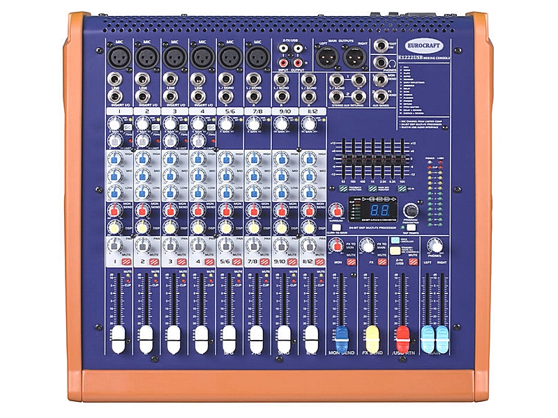 E1222USB Eurocraft E1222USB - Микшерный пульт - imagine 1
