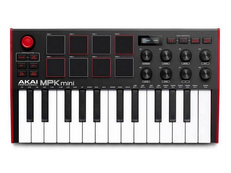 mpk-mini-mk3 2 AKAI Professional MPK MiniPlay MK3 - Миди клавиатура — изображение 1
