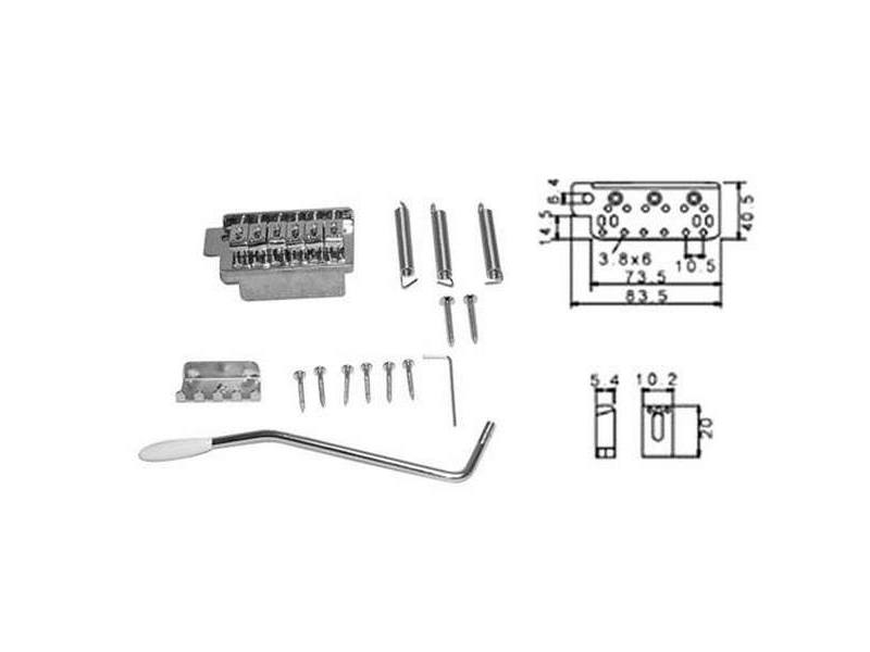 96072_DR-Parts-EBR1-CR Dr.Parts EBR1/CR - Набор тремоло, бридж — изображение 1