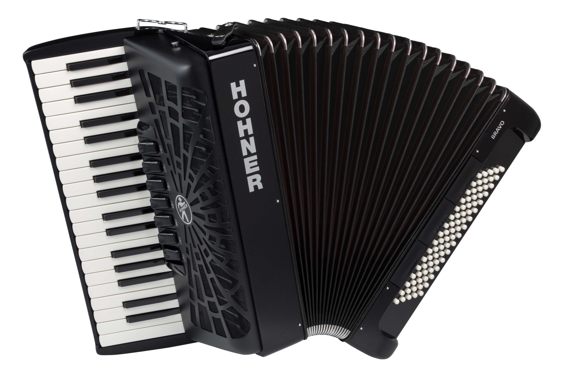 Bravo-III-80 Hohner Bravo III 80 Black silent key Аккордеон - imagine 1