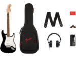 Fender Squier Affinity Strat Mustang LF Micro Pack Black электрогитара в комплекте