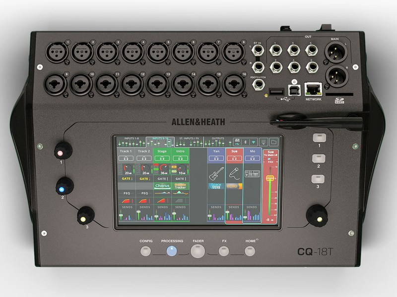 CQ18T- Allen & Heath CQ18T Цифровой микшерный пульт — изображение 1