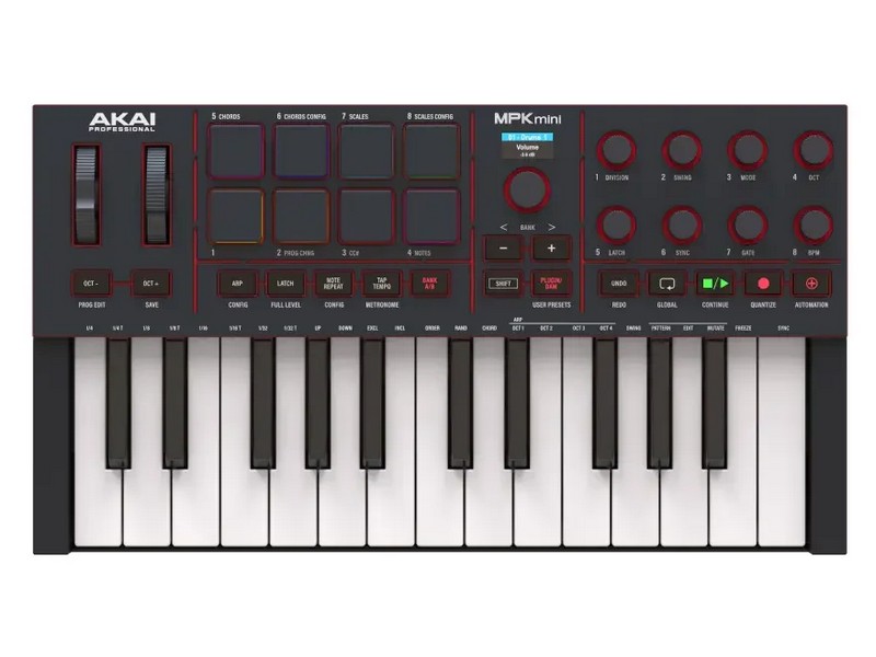 MPK Mini MK4 AKAI Professional MPK Mini MK IV Миди клавиатура - imagine 1